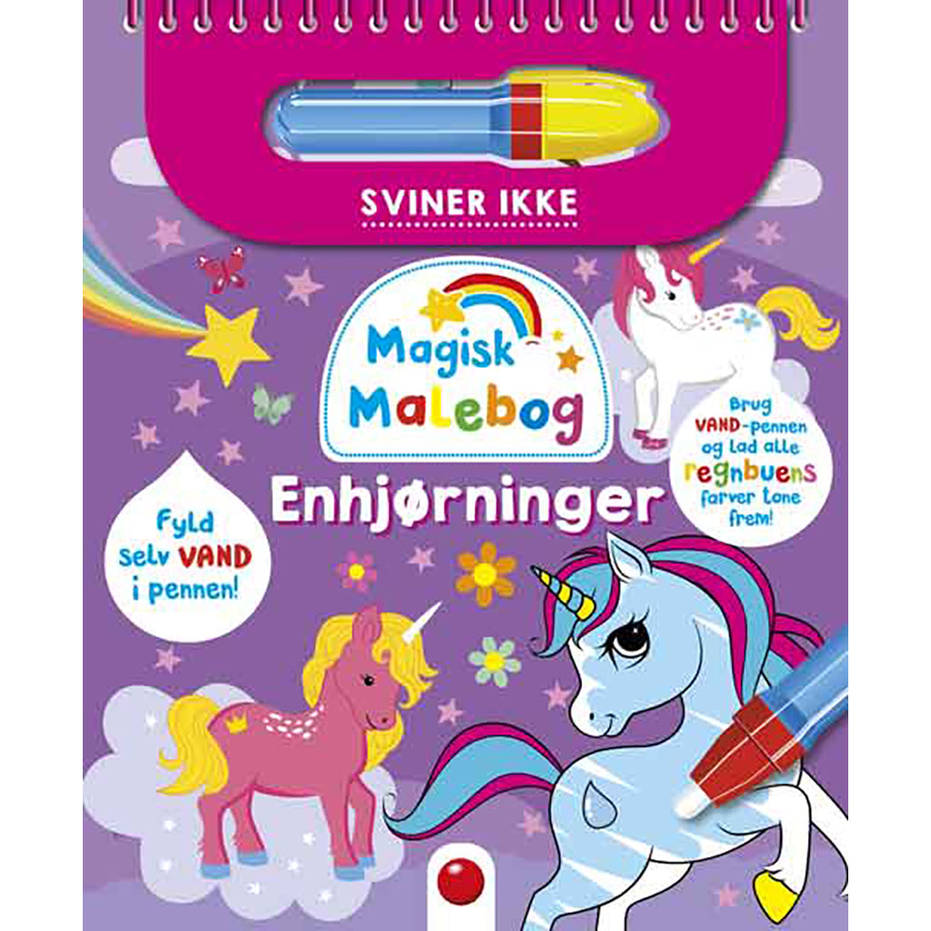 Forlaget Bolden, Magisk malebog, mal m vand - Enhjørninger