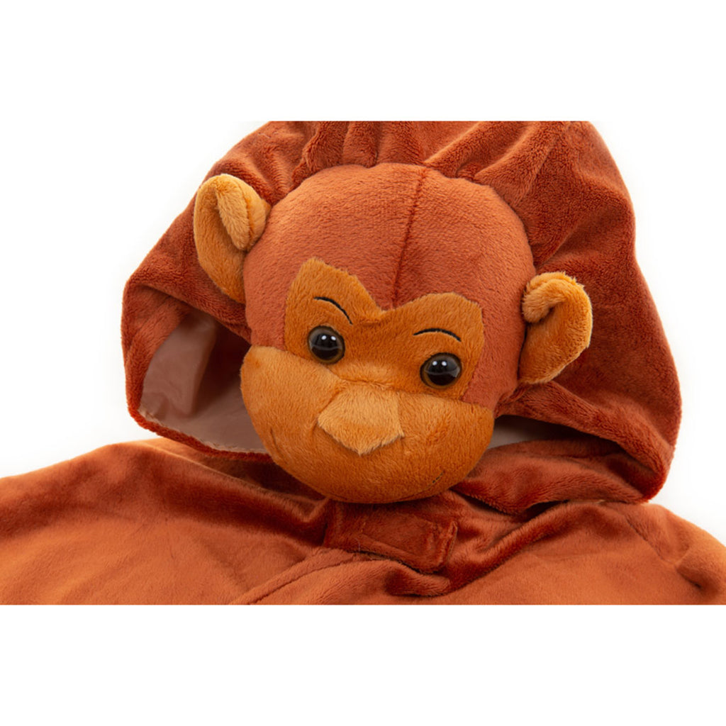 Pretend to bee udklædningstøj, dyrekostume, abe - Str. 3-7 år