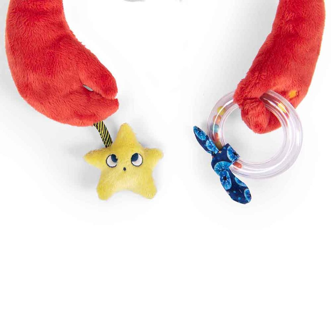 Moulin Roty aktivitetstøjdyr, krabbe - 34 cm