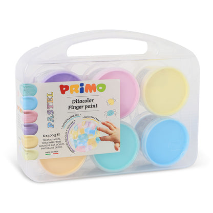 Primo Fingermaling 6 bøtter - Pastel