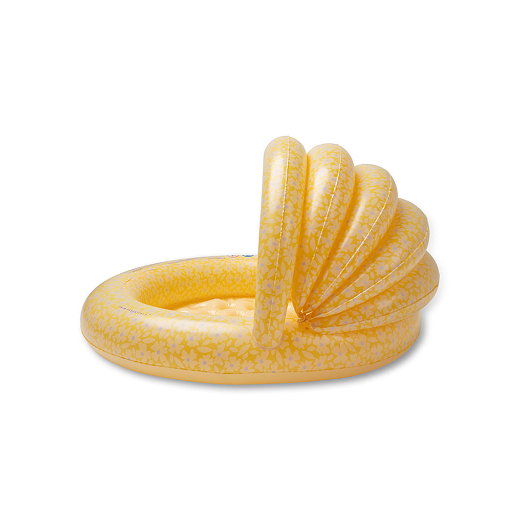 Swim Essentials, Badebassin med skygge 100 cm - Florish Yellow