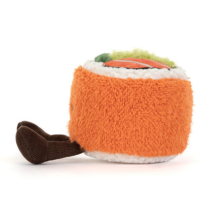 Jellycat bamse, Amuseables Codhi Californian sushi rulle - 9 cm