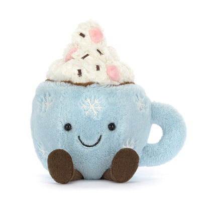 Jellycat Amuseable bamse, Hot chocolate with Marshmallows - 16 cm