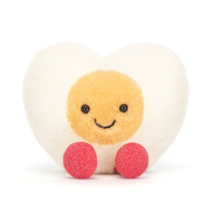 Jellycat bamse, Amuseables Heart boiled egg - 12 cm