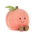 Jellycat bamse, Amuseable Fersken - 14 cm