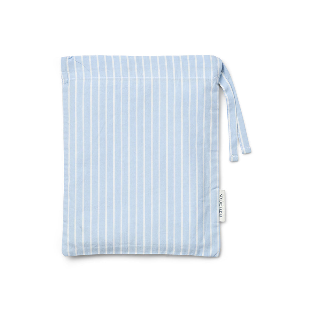 Studio Feder voksensengetøj, økologisk percale - Mattress stripe