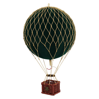 Luftballon, fløjlsgrøn - H: 30 x D: 18 cm