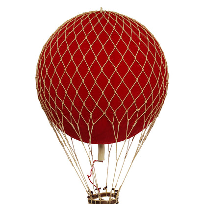 Luftballon, fløjlsrød - H: 56 x D: 32 cm