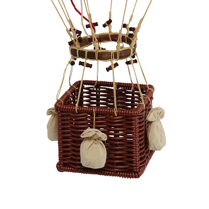 Luftballon, fløjlsrød - H: 56 x D: 32 cm