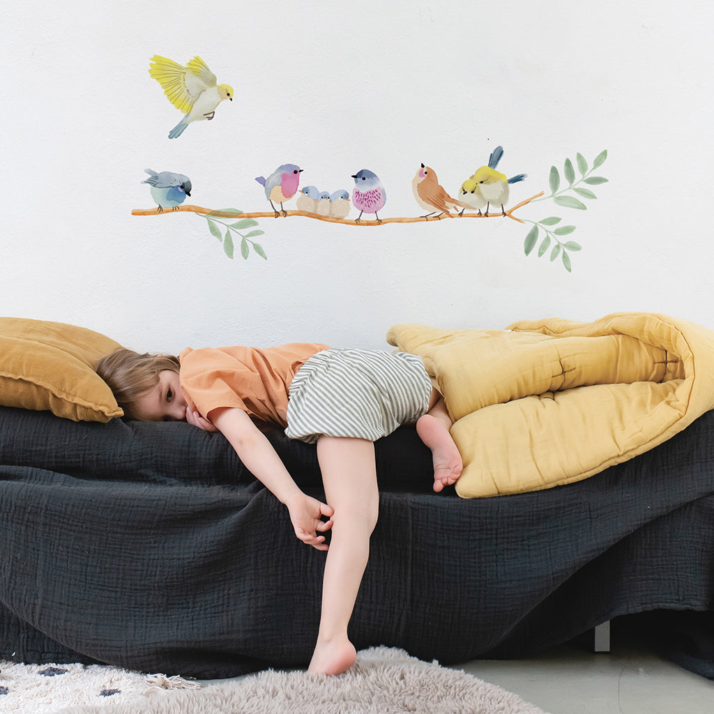 Mimi Lou wallsticker frise, Fuglekvidder