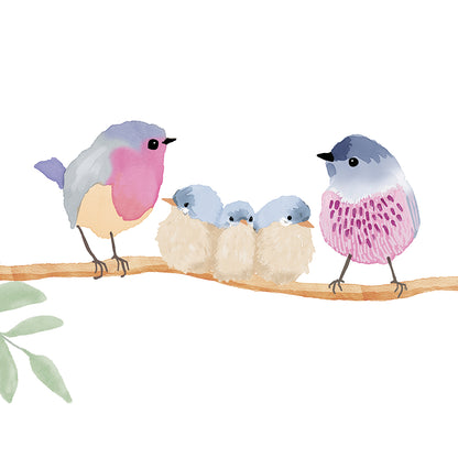 Mimi Lou wallsticker frise, Fuglekvidder