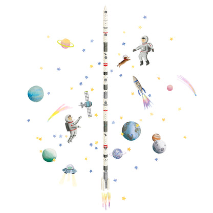 Mimi Lou wallsticker, højdemåler - Space