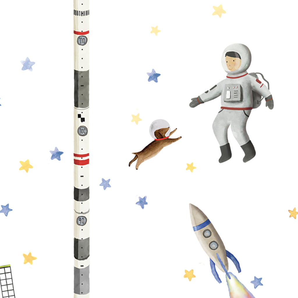 Mimi Lou wallsticker, højdemåler - Space