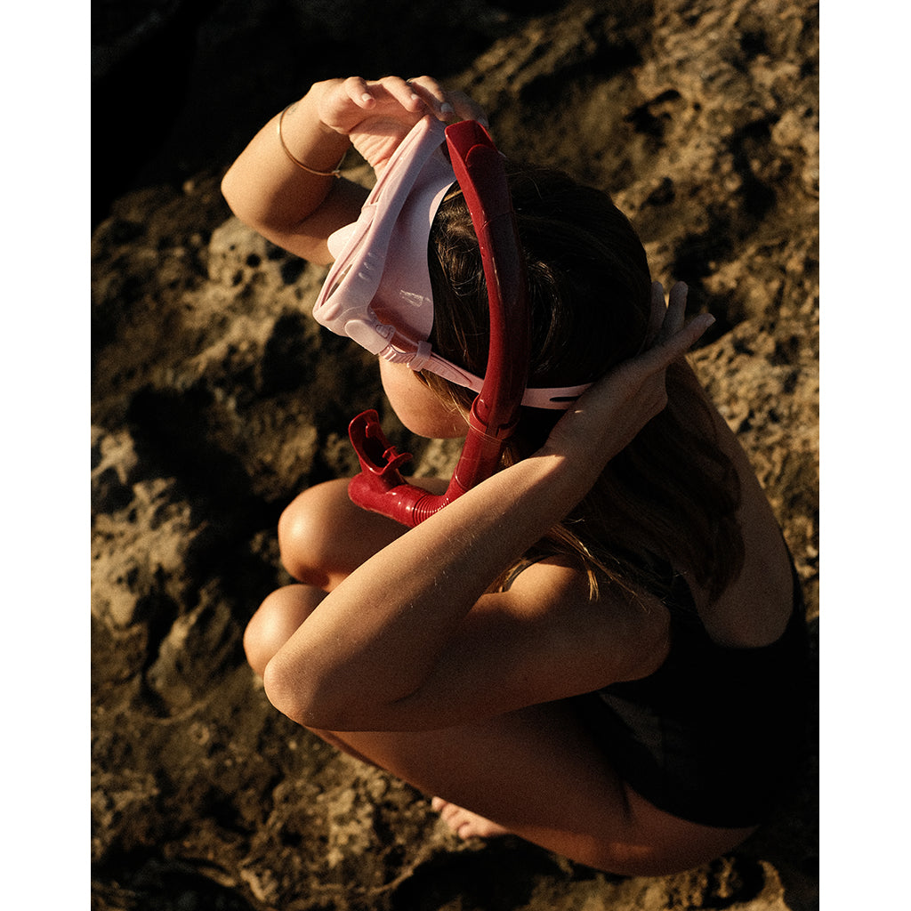 Petites Pommes snorklingsæt, Betty - French rose/ Ruby red