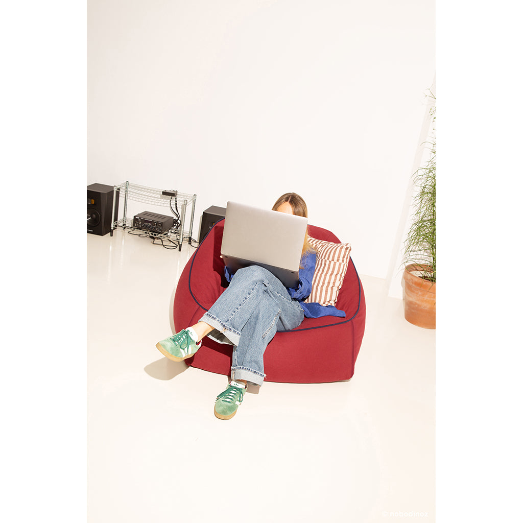 Nobodinoz Arnold armchair sækkestol, Baltic blue