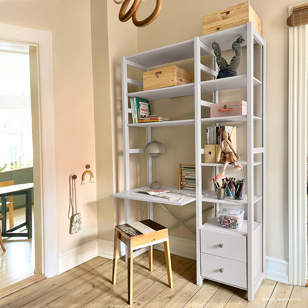 By Aulum Astrup stigereol med skrivebord, flere str. - Mushroom