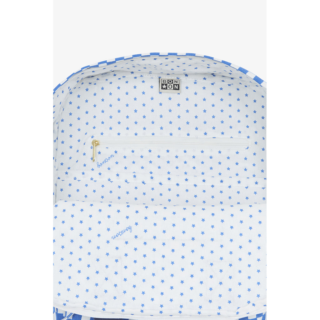 Bonton rygsæk, mellemstor - Damier Bleu