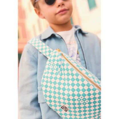 Bonton bæltetaske, Damier bleu Vintage