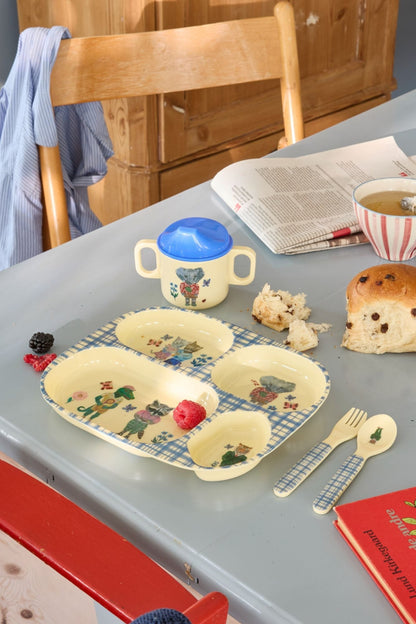 Rice Babykop m. to hanke, Blue - Nathalie Lété Print