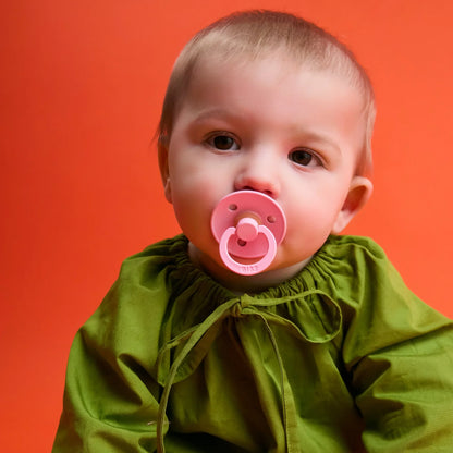 Bibs sutter i naturgummi, str. 2, 2-pak - Petal/Baby pink