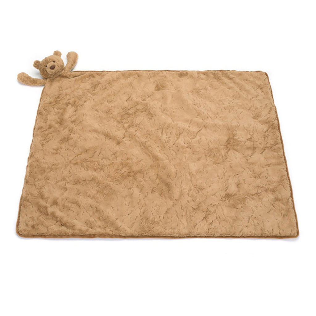 Jellycat tæppe m Bartholomew bjørn, Bear Blankie - 56 x 70 cm