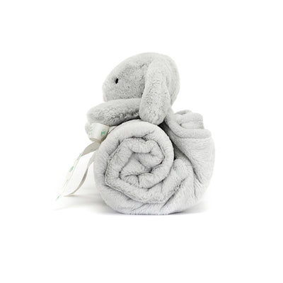 Baby Jellycat tæppe, Bashful kanin, silver - 56 cm