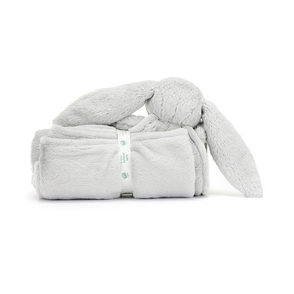 Baby Jellycat tæppe, Bashful kanin, silver - 56 cm