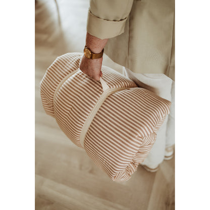 Play&amp;Go Bloom, Tre-i-én babytæppe, økologisk - Stripes brown