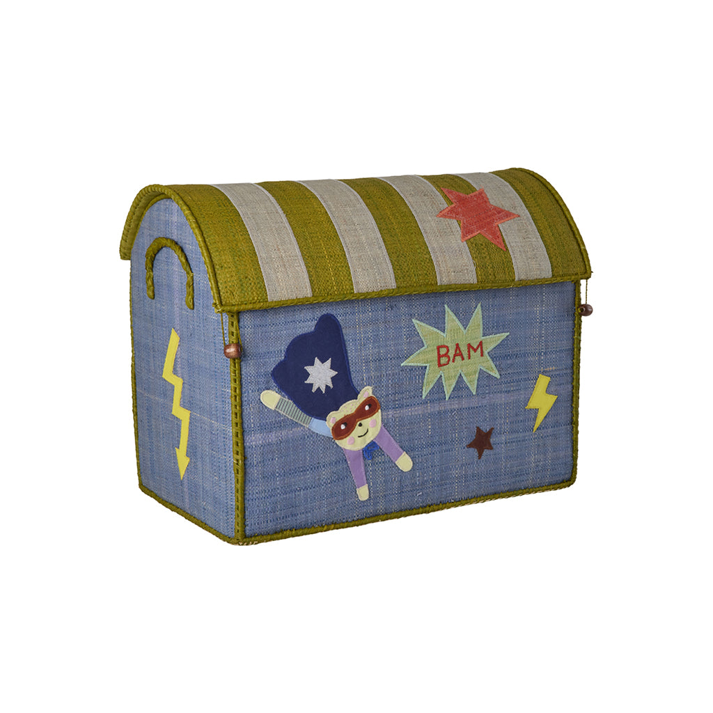 Rice kurvehus til opbevaring, Natur - Hero Theme blue