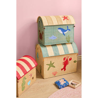 Rice kurvehus til opbevaring, Ocean Theme