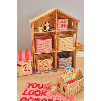 Rice kurv m lemon motiv, Rose