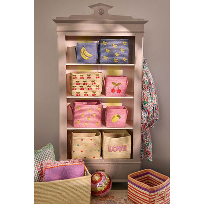 Rice kurv m citroner, Rose