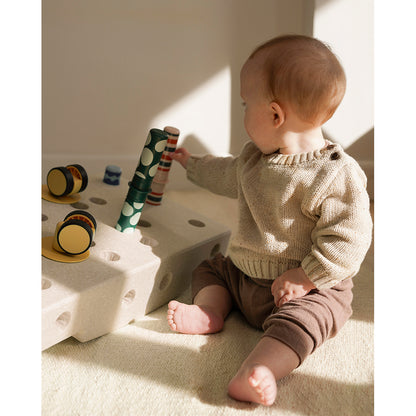 Modu Baby Motoriksæt, Sand grey/ Honey yellow