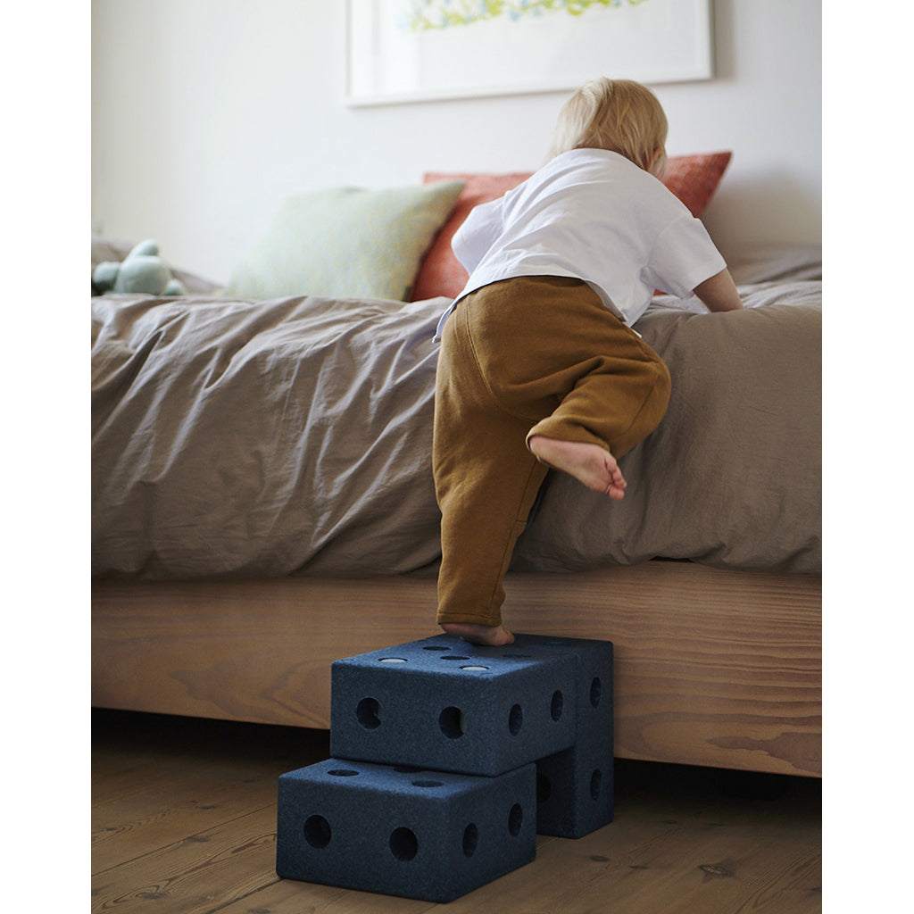 Modu 3-i-1 gåvogn, aktivitetslegetøj i skum - Deep blue/ Sky blue