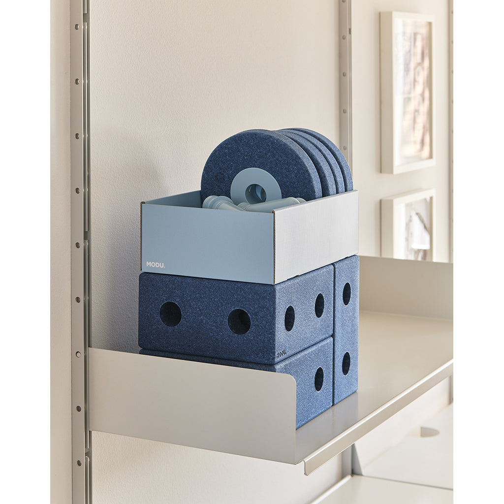 Modu 3-i-1 gåvogn, aktivitetslegetøj i skum - Deep blue/ Sky blue