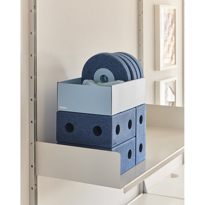 Modu 3-i-1 gåvogn, aktivitetslegetøj i skum - Deep blue/ Sky blue