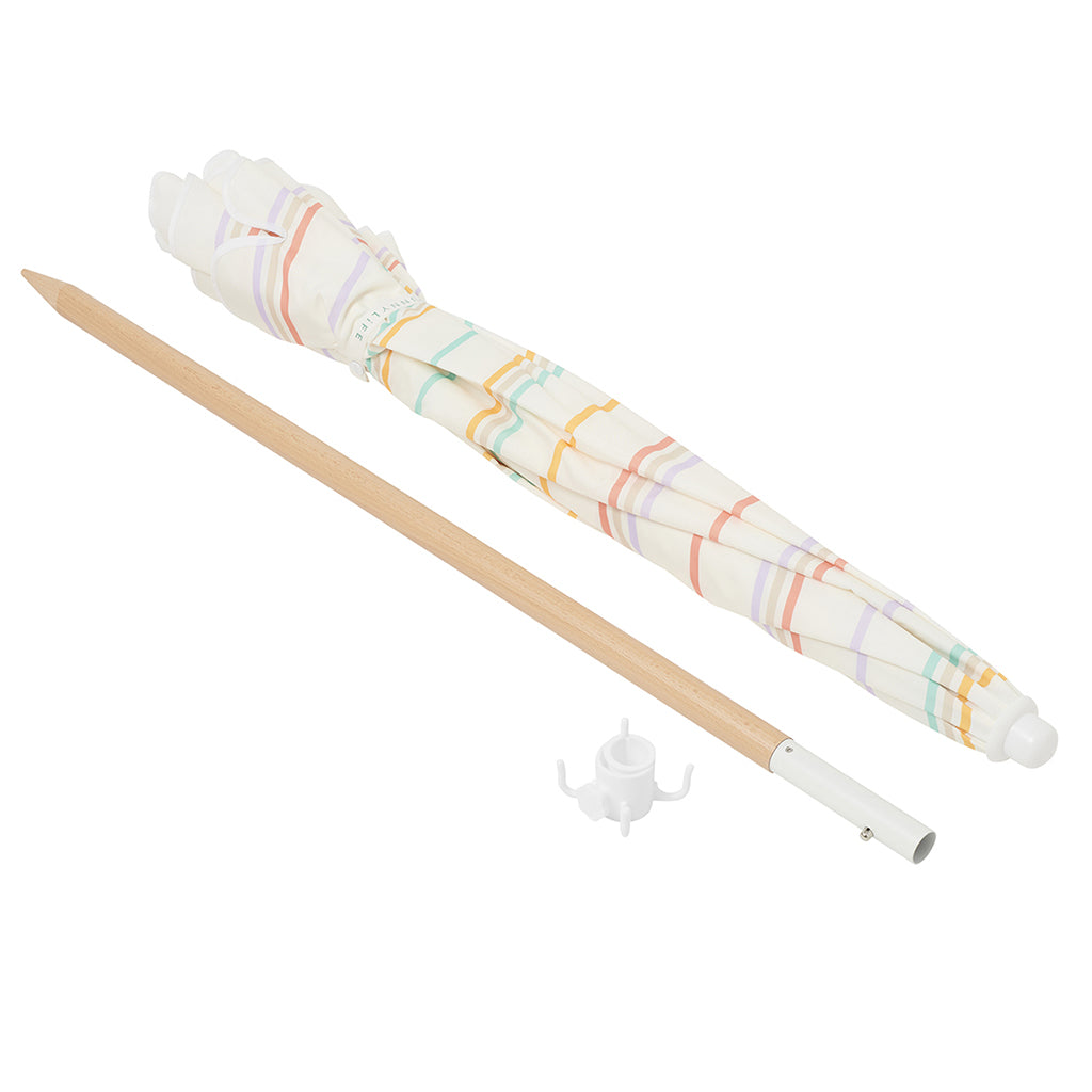 Sunnylife strandparasol, UP50+ faktor -  Rio Sun Multi Stripe