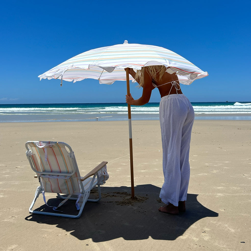 Sunnylife strandparasol, UP50+ faktor -  Rio Sun Multi Stripe