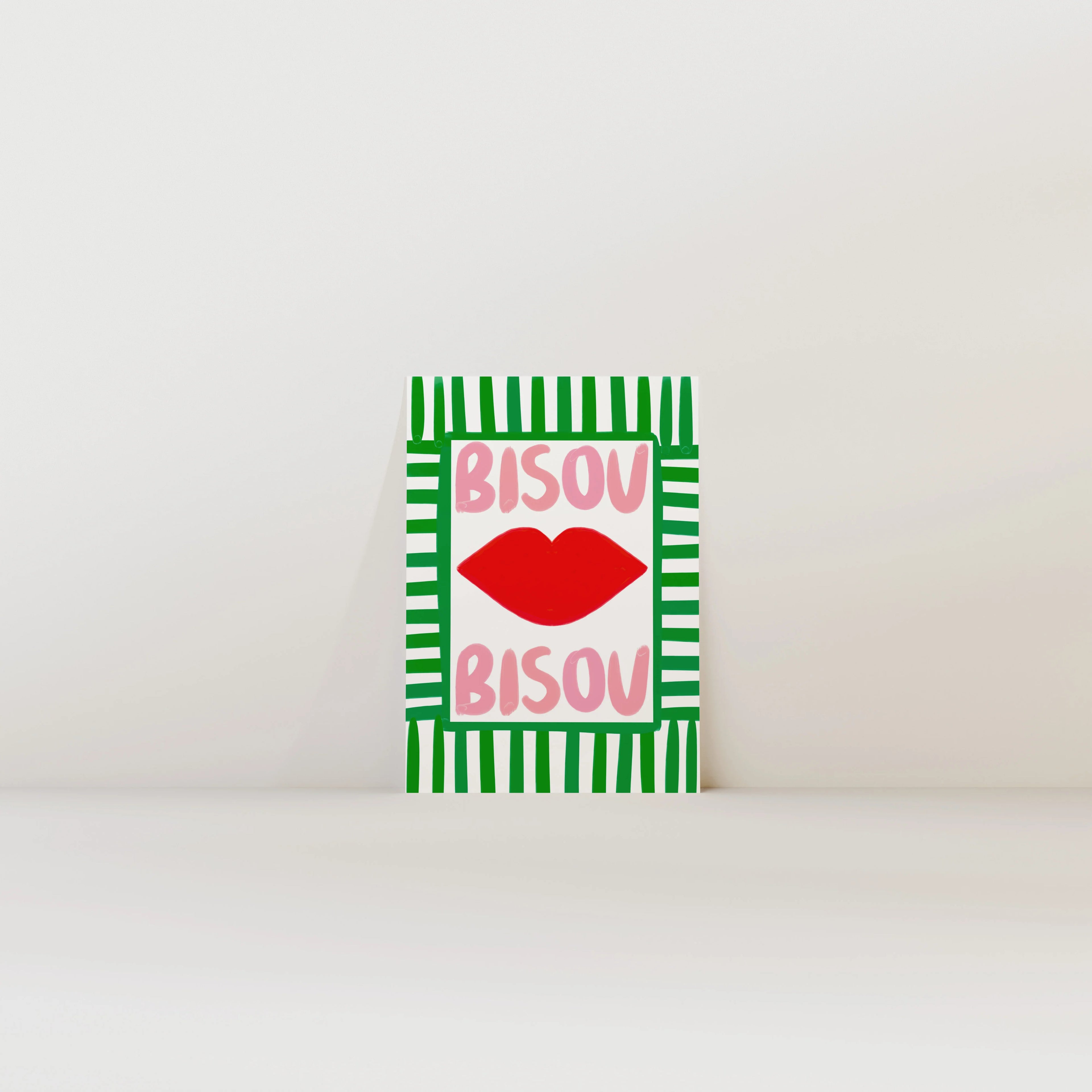 Nephthys Illustrated plakat, Bisou Bisou No1 - A4