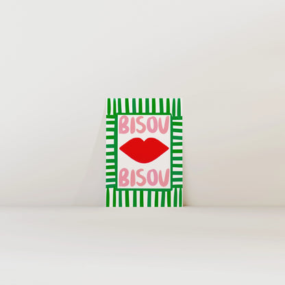 Nephthys Illustrated plakat, Bisou Bisou No1 - A4