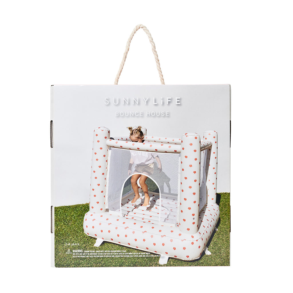 Sunnylife Oppustelig hoppeborg, 3-6 år - Poppy the Peach