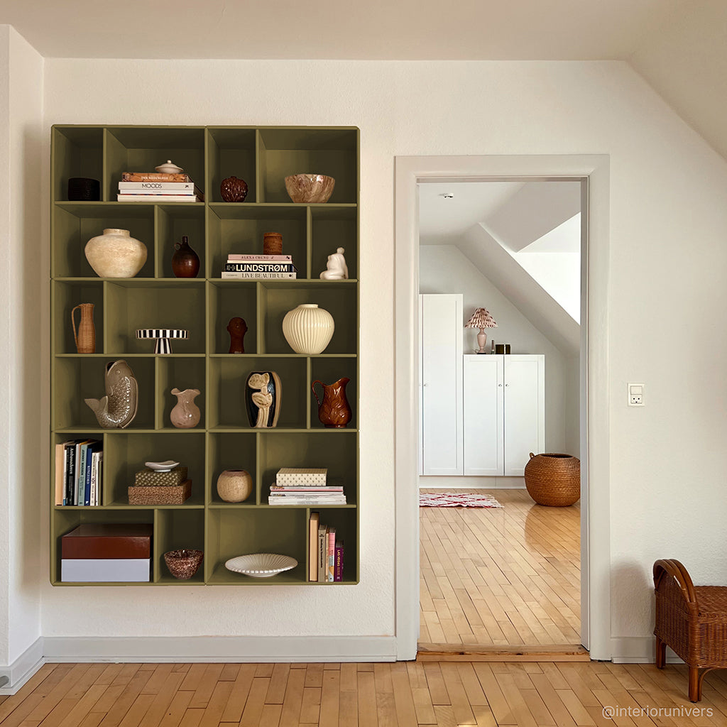 By Aulum Brooklyn vægreol, 117x177 cm - Olive