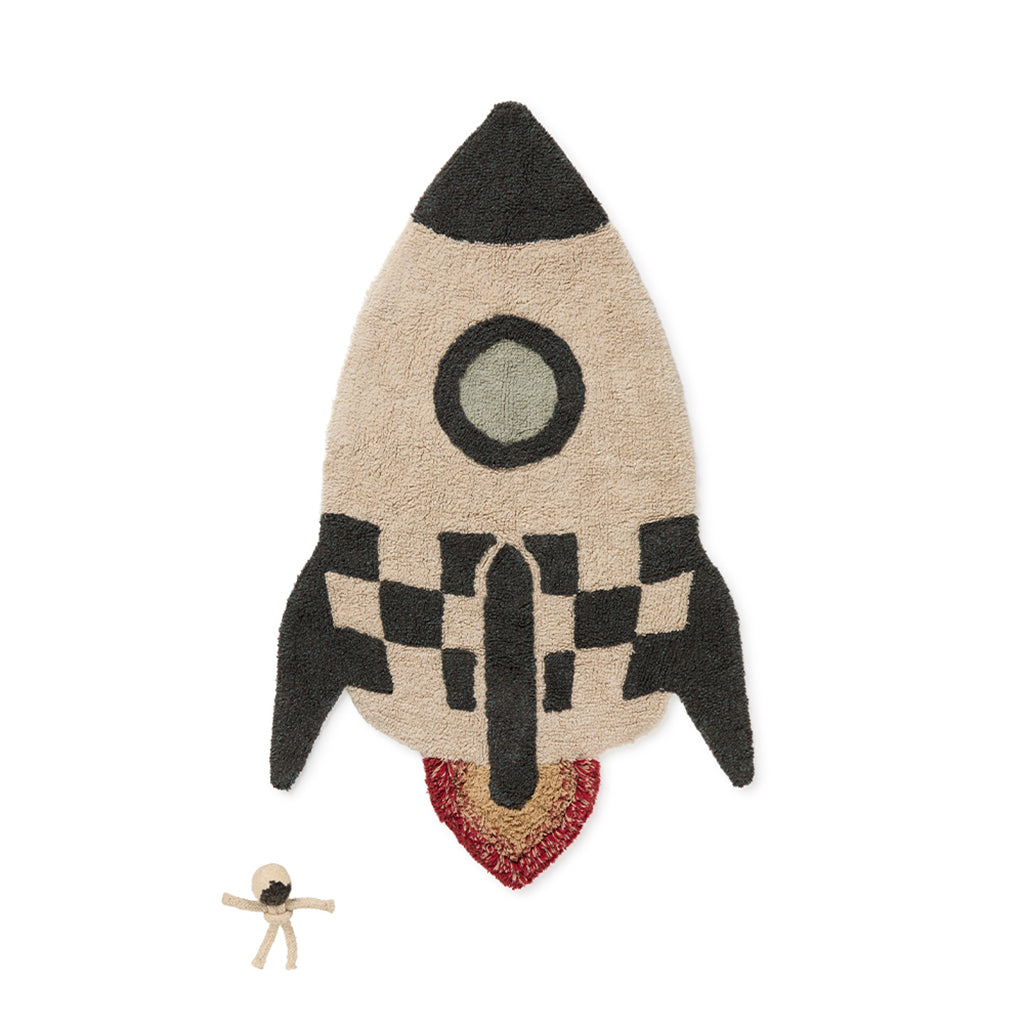 Lorena Canals vaskbart gulvtæppe, Rocket - 85 x 135 cm