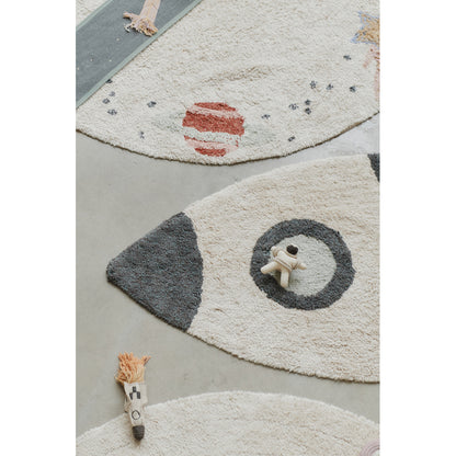 Lorena Canals vaskbart gulvtæppe, Rocket - 85 x 135 cm
