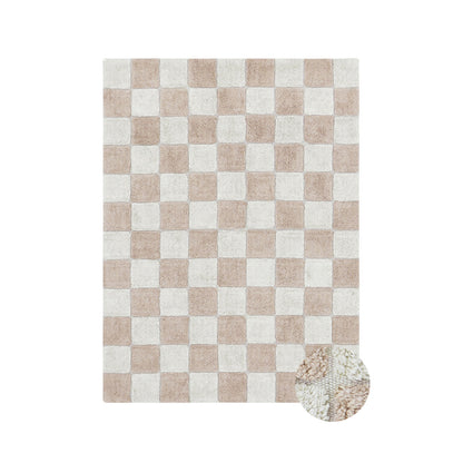 Lorena Canals vaskbart gulvtæppe, Tiles Rose - flere str.