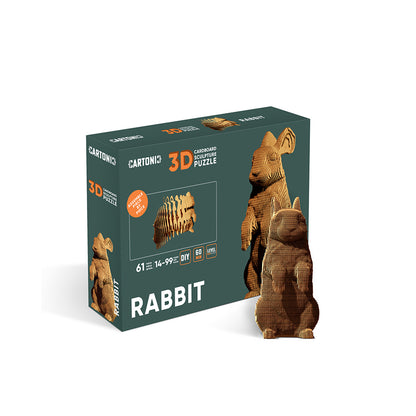 Cartonic 3D Puslespil, Saml-selv pap kunstværk - Kanin