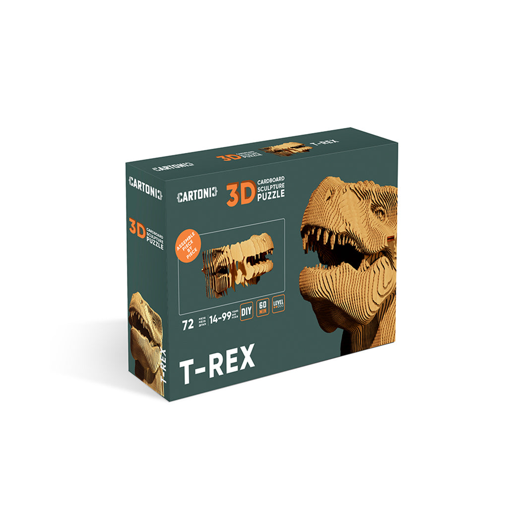 Cartonic 3D Puslespil, Saml-selv pap kunstværk - T-Rex