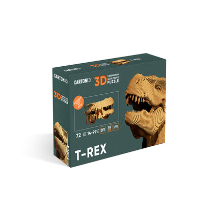 Cartonic 3D Puslespil, Saml-selv pap kunstværk - T-Rex