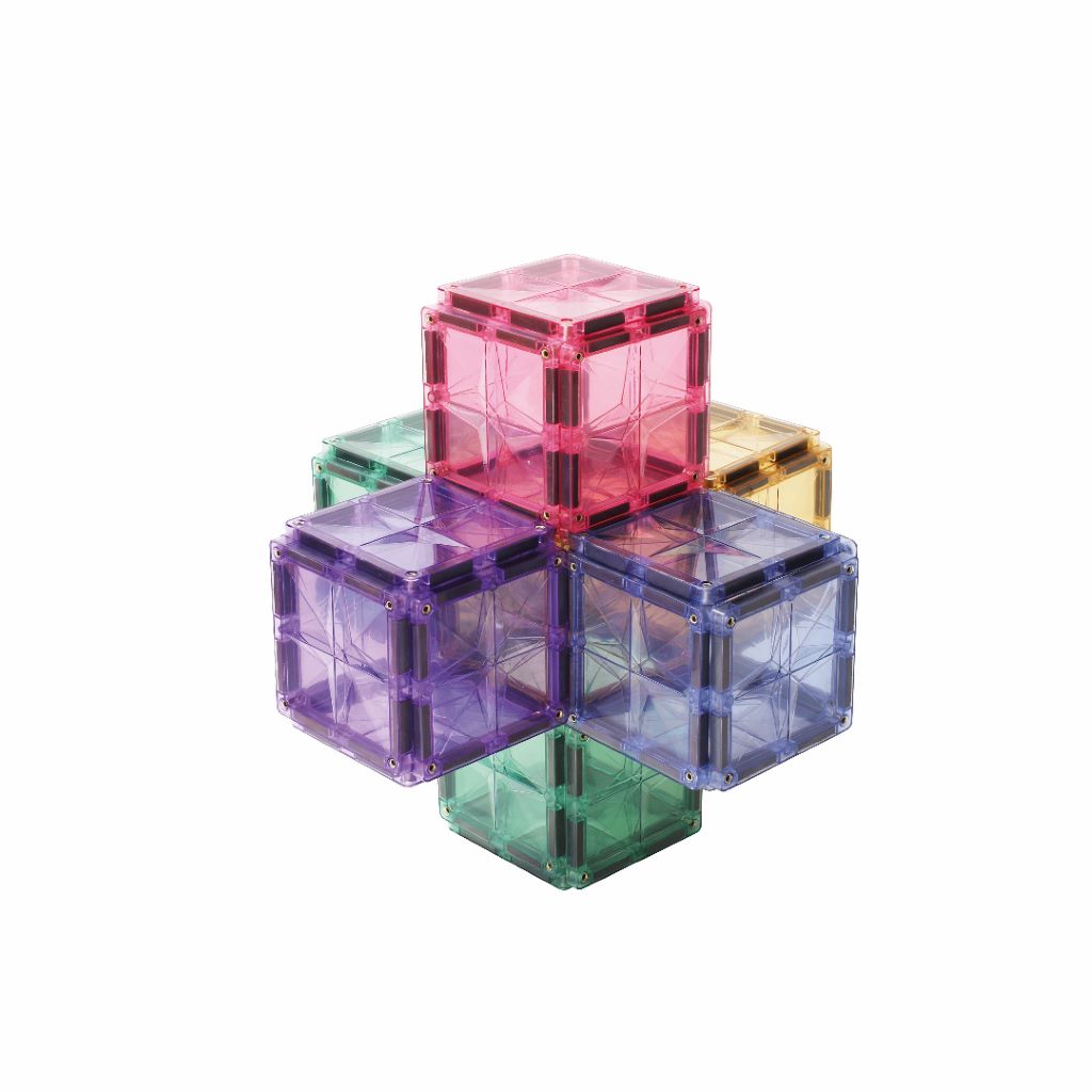 Cleverclixx Magnetisk byggeleg, Petite Pastel Pack - 36 pcs