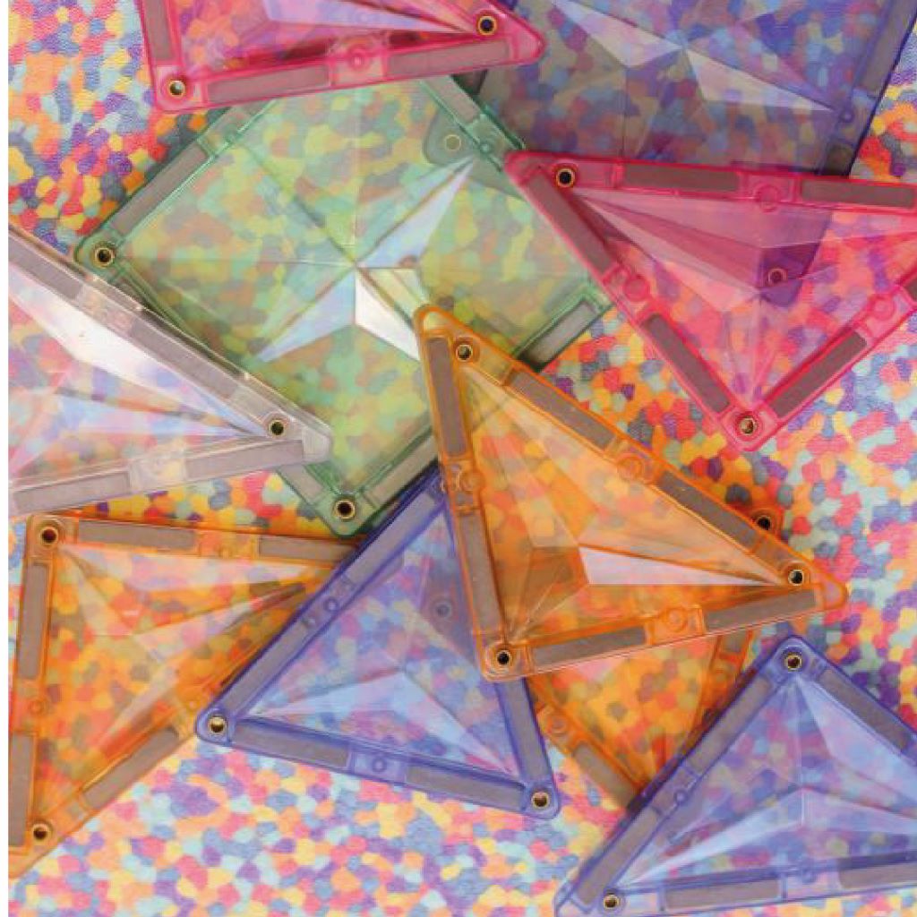 Cleverclixx Magnetisk byggeleg, Petite Pastel Pack - 36 pcs